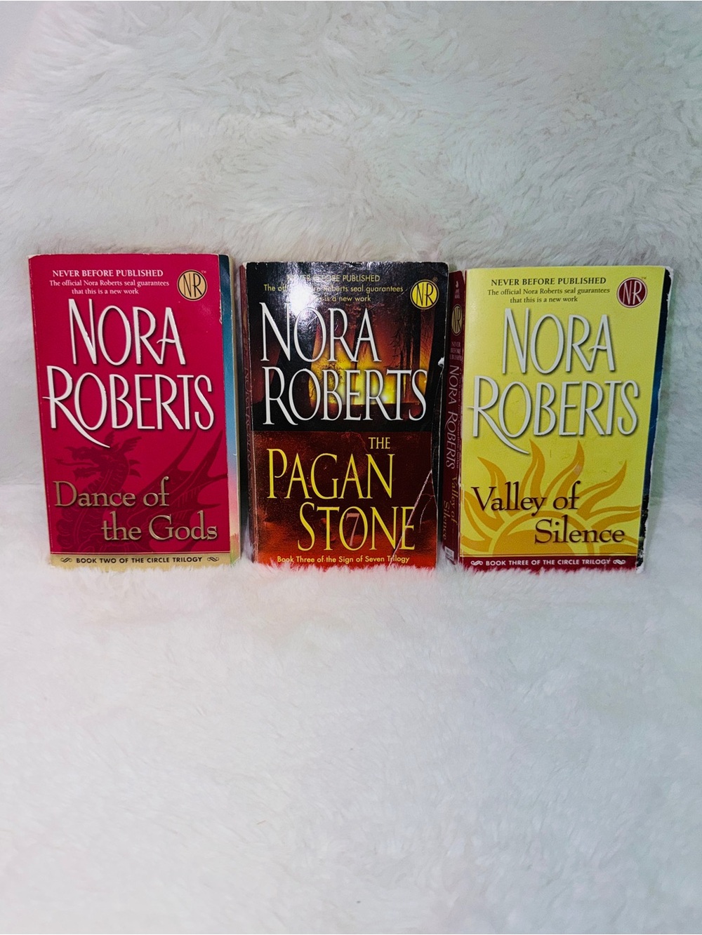 Dance of the Gods, Pagan Stone, & Valley of Silence by Nora Roberts 📚 Bundle